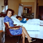 (1972-08) Rudy à l'hopital suite à une commotion cérébrale